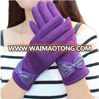 Women Touchscreen Texting Spandex Velvet Smartphone Wool Gloves